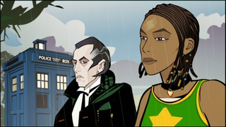 What on earth inspired the Ninth Doctor to adopt this face?